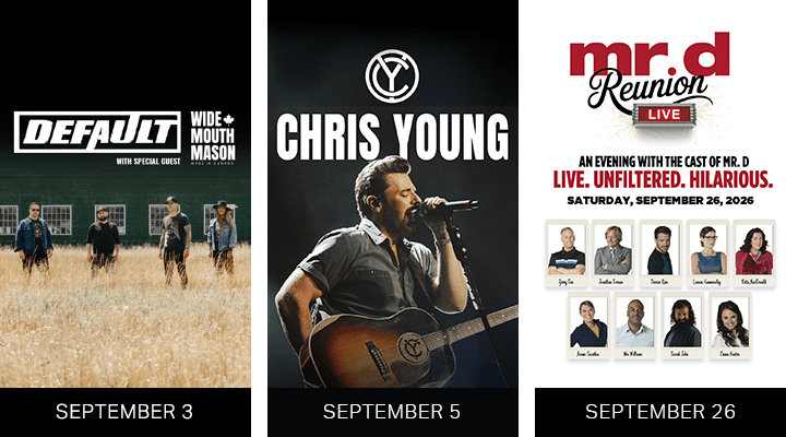 Default, Chris Young & Mr. D Reunion at OLG Stage Fallsview Casino